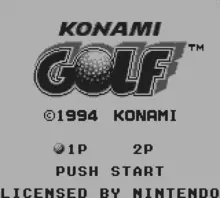 Image n° 1 - screenshots  : Konami Golf